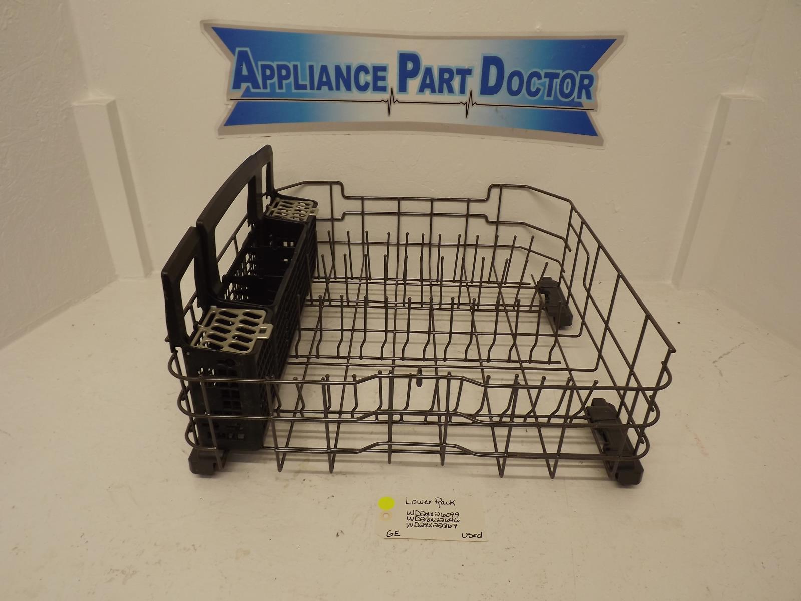 GE Dishwasher WD28X26099 WD28X22696 WD28X22867 Lower Rack Used GE Dishwasher WD28X26099 WD28X22696 WD28X22867 Lower Rack Used